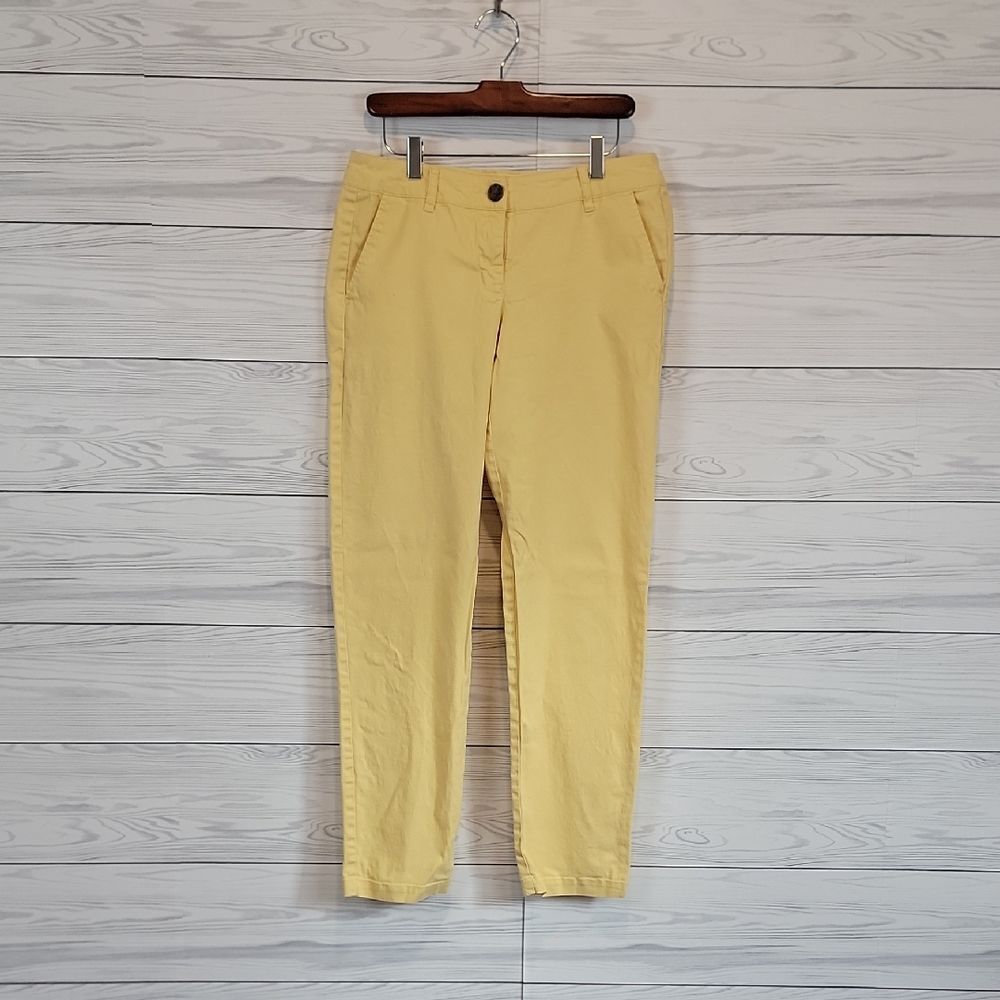 Cabi Chinos Stretch Cotton - Chartreuse Yellow Women Size 4